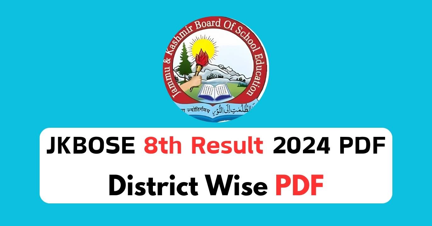 JKBOSE 8th Result 2024 PDF, Download Online Here