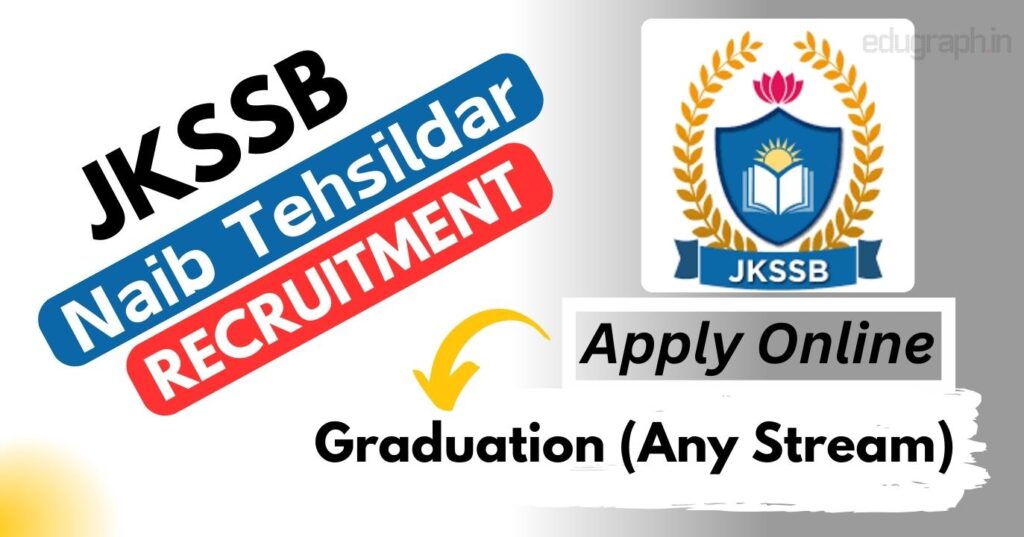 JKSSB Naib Tehsildar Recruitment 2024