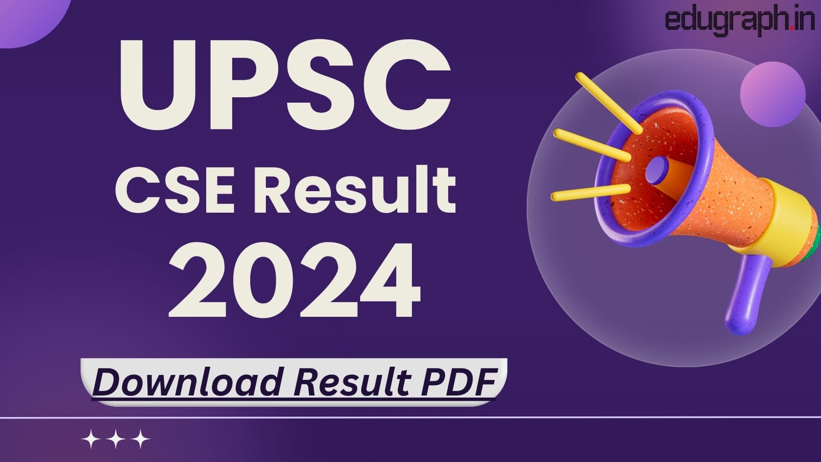 UPSC CSE Final Result 2024