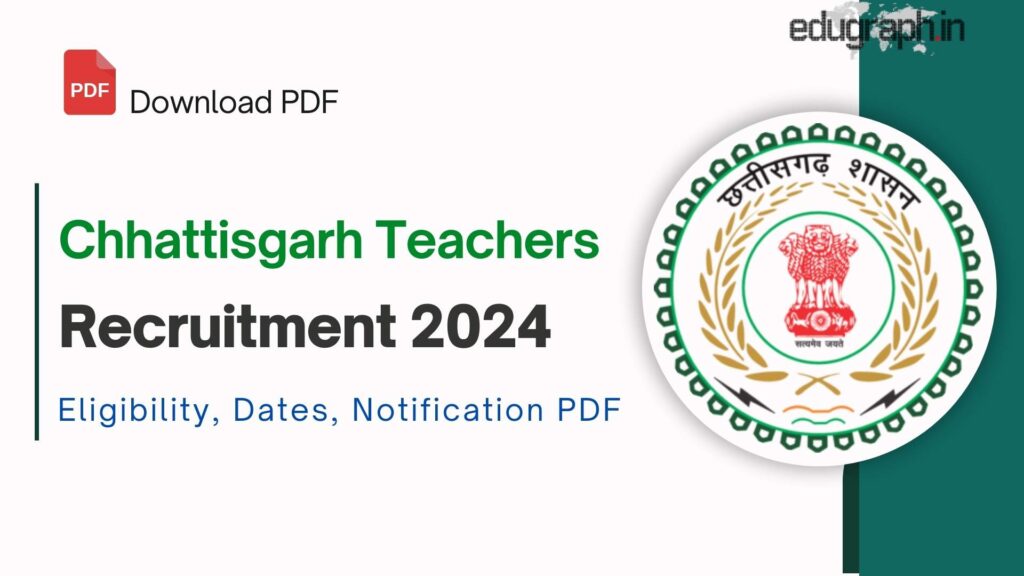 Chhattisgarh Teachers Recruitment 2024