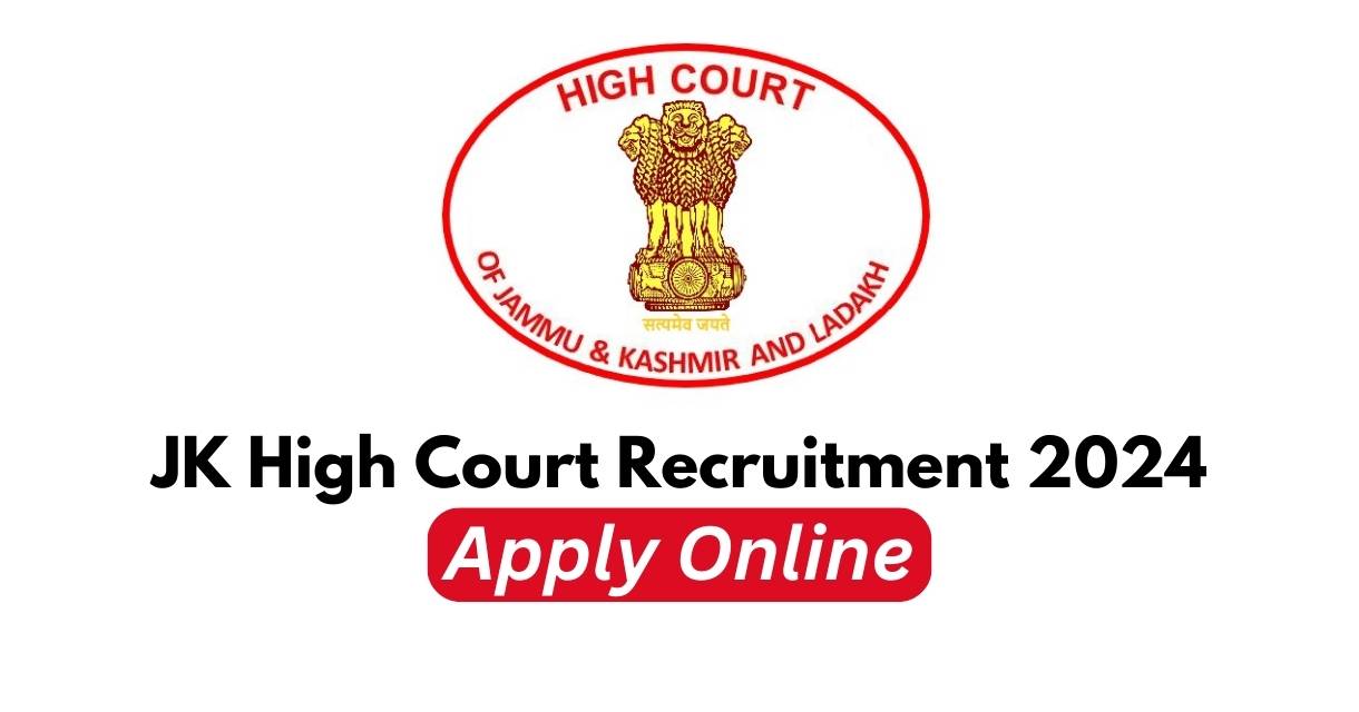 JK High Court Recruitment 2024