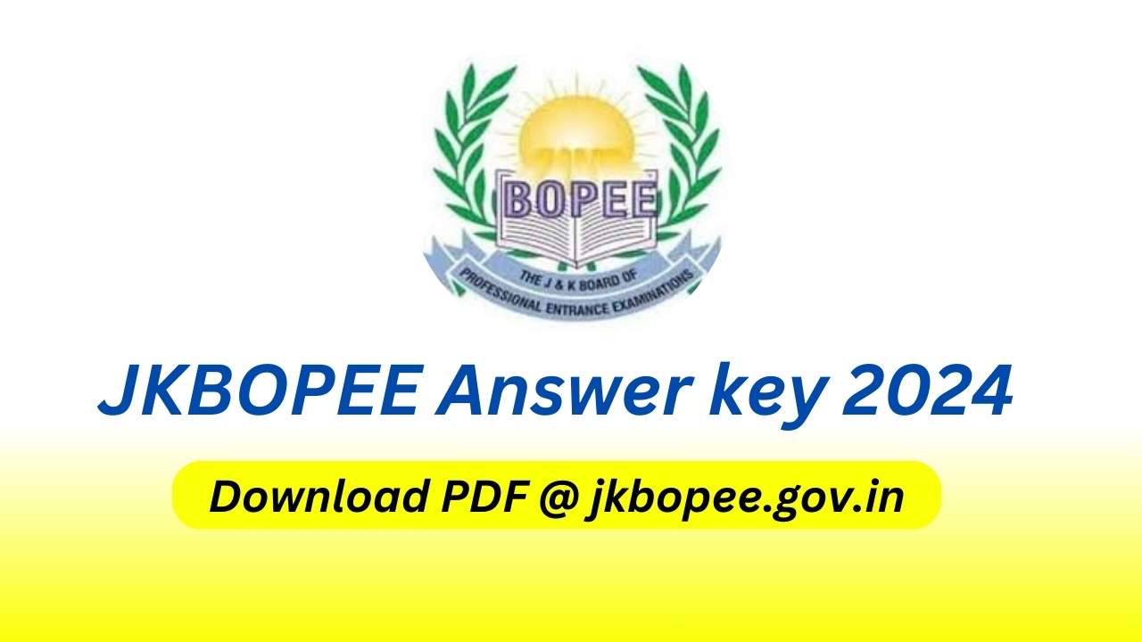 JKBOPEE Answer key 2024