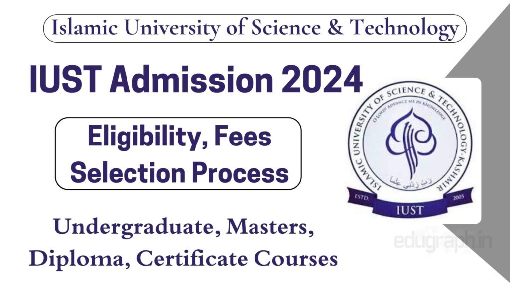 IUST Admission Notification 2024