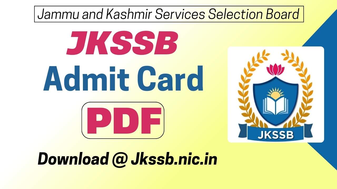 JKSSB Admit Card