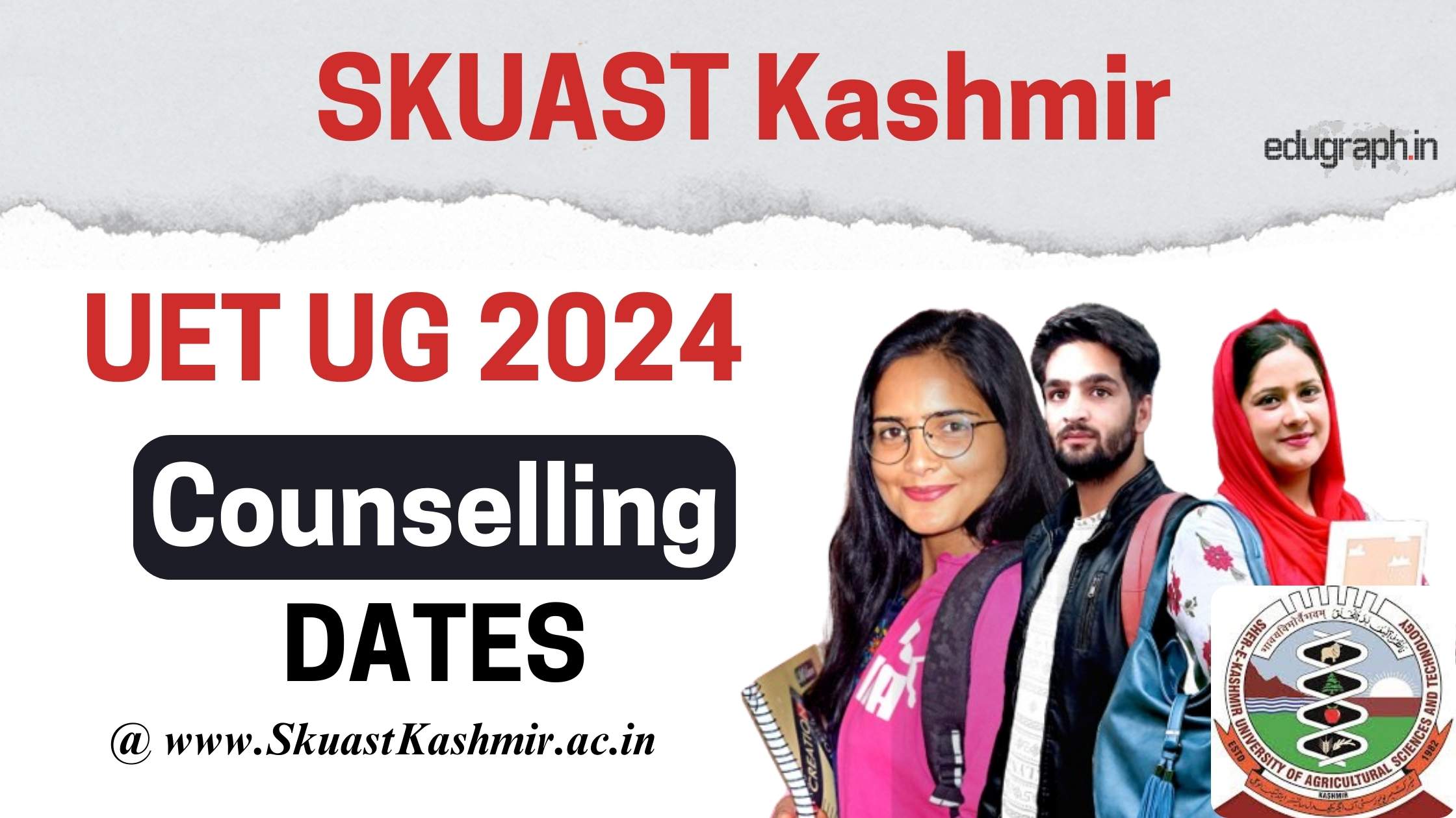 SKUAST Kashmir UET UG Counselling 2024