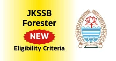 JKSSB Forester Eligibility Criteria