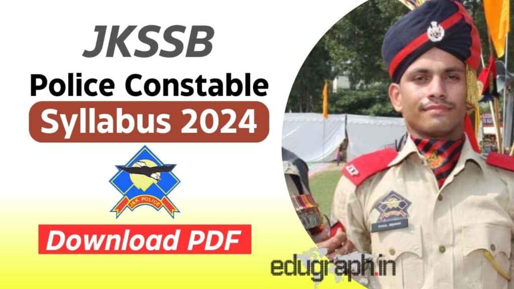 JKSSB Police Constable Syllabus 2024